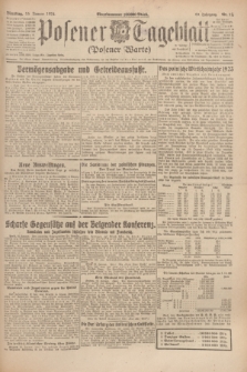 Posener Tageblatt (Posener Warte). Jg.63, Nr. 12 (15 Januar 1924) + dod.