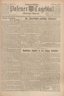 Posener Tageblatt (Posener Warte). Jg.63, Nr. 14 (17 Januar 1924) + dod.