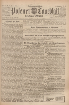 Posener Tageblatt (Posener Warte). Jg.63, Nr. 16 (19 Januar 1924) + dod.