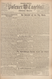 Posener Tageblatt (Posener Warte). Jg.63, Nr. 17 (20 Januar 1924) + dod.