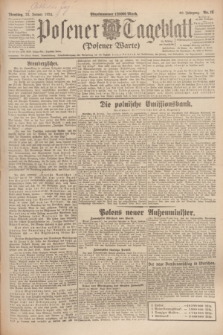 Posener Tageblatt (Posener Warte). Jg.63, Nr. 18 (22 Januar 1924)