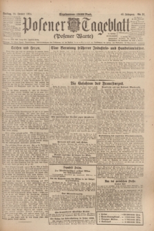 Posener Tageblatt (Posener Warte). Jg.63, Nr. 21 (25 Januar 1924)
