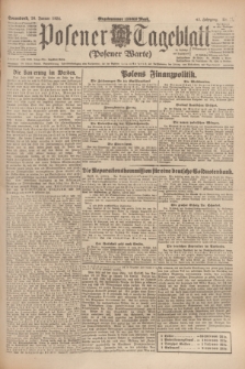Posener Tageblatt (Posener Warte). Jg.63, Nr. 22 (26 Januar 1924) + dod.