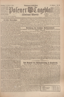 Posener Tageblatt (Posener Warte). Jg.63, Nr. 35 (12 Februar 1924) + dod.
