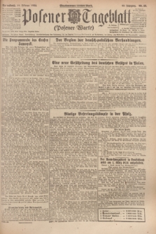 Posener Tageblatt (Posener Warte). Jg.63, Nr. 39 (16 Februar 1924) + dod.