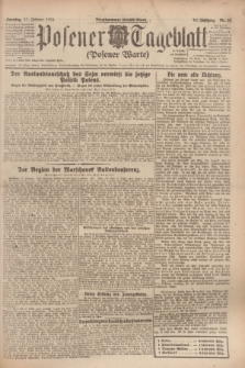 Posener Tageblatt (Posener Warte). Jg.63, Nr. 40 (17 Februar 1924) + dod.