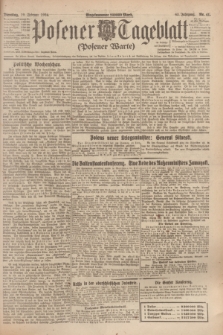 Posener Tageblatt (Posener Warte). Jg.63, Nr. 41 (19 Februar 1924) + dod.