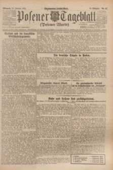 Posener Tageblatt (Posener Warte). Jg.63, Nr. 42 (20 Februar 1924) + dod.
