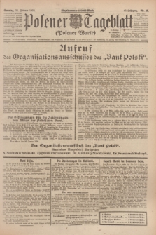 Posener Tageblatt (Posener Warte). Jg.63, Nr. 46 (24 Februar 1924) + dod.