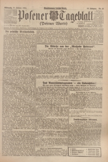 Posener Tageblatt (Posener Warte). Jg.63, Nr. 48 (27 Februar 1924) + dod.