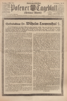 Posener Tageblatt (Posener Warte). Jg.63, Nr. 53 (4 März 1924) + dod.