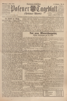 Posener Tageblatt (Posener Warte). Jg.63, Nr. 54 (5 März 1924) + dod.