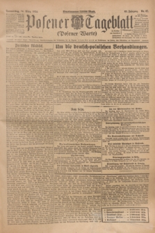 Posener Tageblatt (Posener Warte). Jg.63, Nr. 67 (20 März 1924) + dod.