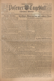 Posener Tageblatt (Posener Warte). Jg.63, Nr. 82 (6 April 1924) + dod.