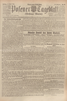 Posener Tageblatt (Posener Warte). Jg.63, Nr. 92 (18 April 1924) + dod.