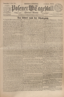 Posener Tageblatt (Posener Warte). Jg.63, Nr. 95 (24 April 1924) + dod.
