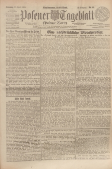 Posener Tageblatt (Posener Warte). Jg.63, Nr. 98 (27 April 1924) + dod.