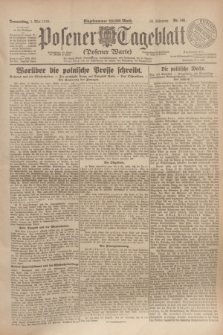Posener Tageblatt (Posener Warte). Jg.63, Nr. 101 (1 Mai 1924) + dod.