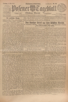 Posener Tageblatt (Posener Warte). Jg.63, Nr. 109 (13 Mai 1924) + dod.