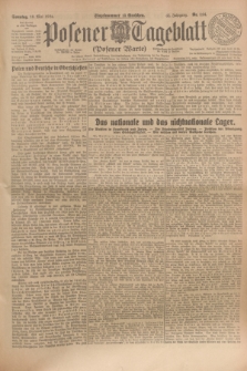 Posener Tageblatt (Posener Warte). Jg.63, Nr. 114 (18 Mai 1924) + dod.