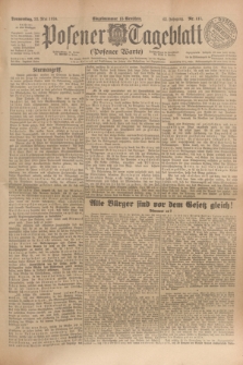 Posener Tageblatt (Posener Warte). Jg.63, Nr. 117 (22 Mai 1924) + dod.