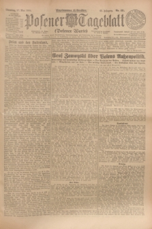 Posener Tageblatt (Posener Warte). Jg.63, Nr. 121 (27 Mai 1924) + dod.