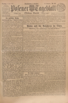 Posener Tageblatt (Posener Warte). Jg.63, Nr. 126 (3 Juni 1924) + dod.