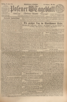 Posener Tageblatt (Posener Warte). Jg.63, Nr. 134 (13 Juni 1924) + dod.