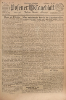 Posener Tageblatt (Posener Warte). Jg.63, Nr. 137 (17 Juni 1924) + dod.