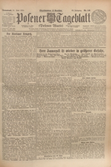 Posener Tageblatt (Posener Warte). Jg.63, Nr. 140 (21 Juni 1924) + dod.