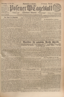 Posener Tageblatt (Posener Warte). Jg.63, Nr. 156 (10 Juli 1924) + dod.