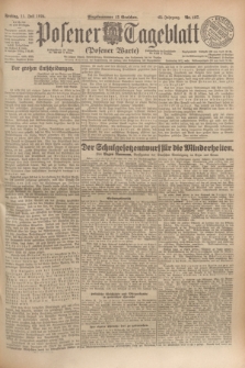 Posener Tageblatt (Posener Warte). Jg.63, Nr. 157 (11 Juli 1924) + dod.