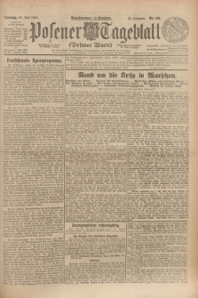 Posener Tageblatt (Posener Warte). Jg.63, Nr. 165 (20 Juli 1924) + dod.