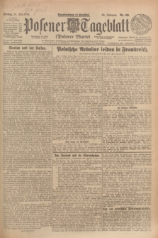 Posener Tageblatt (Posener Warte). Jg.63, Nr. 169 (25 Juli 1924) + dod.