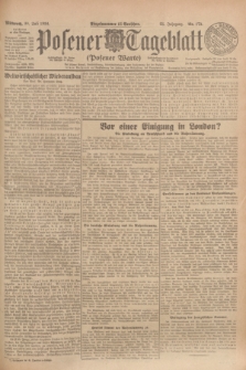 Posener Tageblatt (Posener Warte). Jg.63, Nr. 173 (30 Juli 1924) + dod.