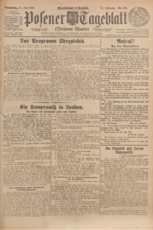 Posener Tageblatt (Posener Warte). Jg.63, Nr. 174 (31 Juli 1924) + dod.