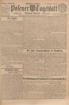 Posener Tageblatt (Posener Warte). Jg.63, Nr. 178 (5 August 1924) + dod.