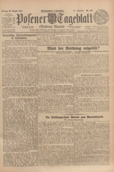 Posener Tageblatt (Posener Warte). Jg.63, Nr. 198 (29 August 1924) + dod.