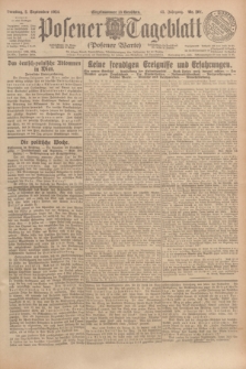 Posener Tageblatt (Posener Warte). Jg.63, Nr. 201 (2 September 1924) + dod.