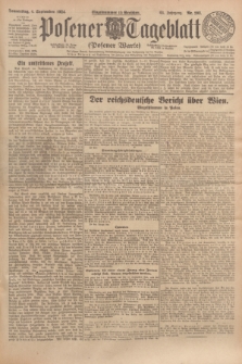 Posener Tageblatt (Posener Warte). Jg.63, Nr. 203 (4 September 1924) + dod.