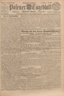 Posener Tageblatt (Posener Warte). Jg.63, Nr. 206 (7 September 1924) + dod.