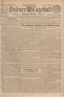 Posener Tageblatt (Posener Warte). Jg.63, Nr. 208 (10 September 1924) + dod.