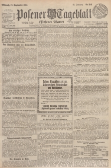 Posener Tageblatt (Posener Warte). Jg.63, Nr. 214 (17 September 1924)