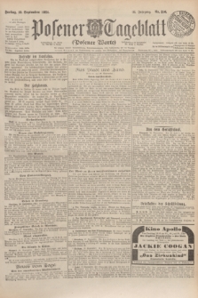 Posener Tageblatt (Posener Warte). Jg.63, Nr. 216 (19 September 1924)