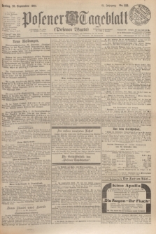 Posener Tageblatt (Posener Warte). Jg.63, Nr. 222 (26 September 1924)