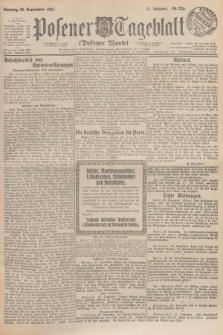 Posener Tageblatt (Posener Warte). Jg.63, Nr. 224 (28 September 1924)