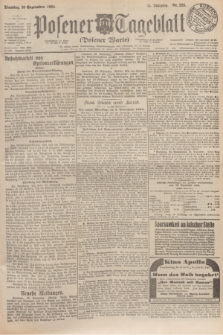 Posener Tageblatt (Posener Warte). Jg.63, Nr. 225 (30 September 1924)