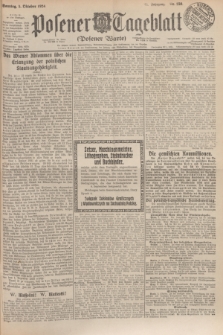 Posener Tageblatt (Posener Warte). Jg.63, Nr. 230 (5 Oktober 1924)
