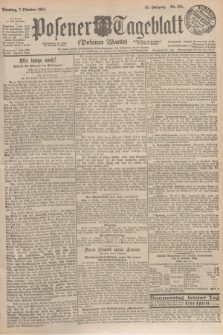 Posener Tageblatt (Posener Warte). Jg.63, Nr. 231 (7 Oktober 1924)