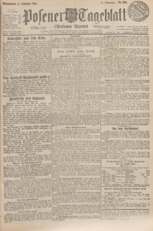 Posener Tageblatt (Posener Warte). Jg.63, Nr. 235 (11 Oktober 1924)